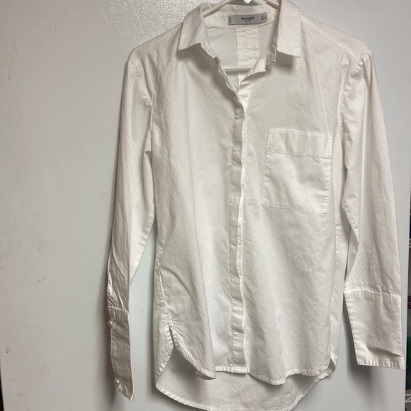 Mango Tops - MANGO white button down